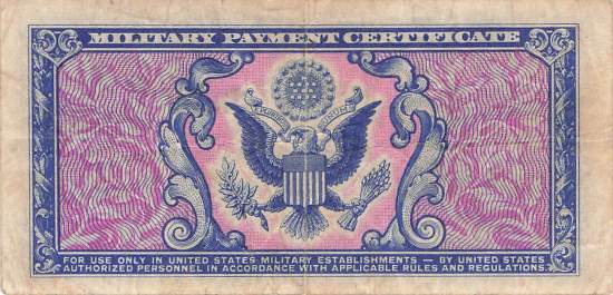 USA MPC Series 481 p.M24 25 Cents 1951 F